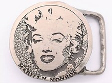 Marilyn Monroe Pewter Vintage Belt Buckle picture