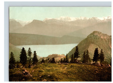 Switzerland, Righi-Scheidegg, view of Lake Lucerne photochromic, came picture