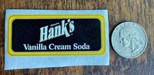 Hank's Vanilla Cream Soda  STICKER / DECAL - USA Vintage Craft Style Drink picture