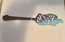 Vintage 7” Absinthe Silver Cocktail Sugar Spoon Strainer Traditional Barware picture