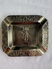 Vintage Bruxelles Belgium Manneken Pis Ashtray Silver Tone Souvenir Trinket Dish picture