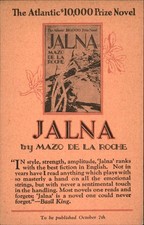 Frontispiece Book Novel Advert JALNA Mazo de al Roche Vintage Postcard picture