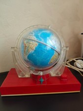 Vintage Soviet Space Age Globe USSR souvenir Lamp Mid-Century Sovet Night Lamp picture