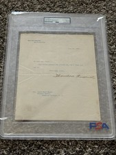 Theodore Roosevelt Signed White House Letter 1902 To First Lady Julia Grant PSA  picture