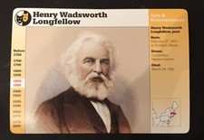 Henry Wadsworth Longfellow Grolier Collector Card picture