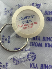 Vintage Courtesy Chevrolet Keychain MBA3 picture