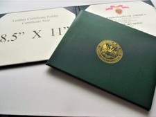 Military Certificate Presentation Folder Two sides of 8.5X11 certificate US Army picture