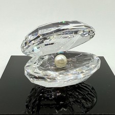 EXQUISITE SWAROVSKI AUSTRIAN CRYSTAL CLAM OYSTER SHELL PEARL 2 1/2