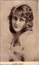 Louise Lovely Silent Film Actress RPPC Postcard Kraus Mfg Co N.Y. Vintage picture