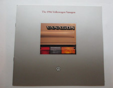 The 1986 Volkswagen Vanagon Dealership Brochure picture