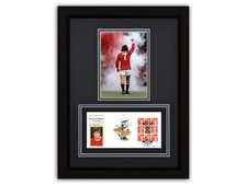 George Best Autograph | 1996 Football Heroes | COA & Framed picture