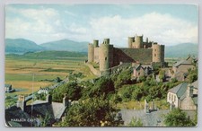 Vintage Harlech Castle Wales Photochrome Postcard by J. Salmon Ltd picture