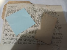 APRIL 1948 PALESTINE LETTER war with ISRAEL NAQBA ARABS FLEEING FOOD SHORTAGE picture