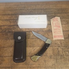 EXCELLENT EARLY SCHRADE+ USA LB7 KNIFE 4 PIN WITH BOX & SHEATH picture