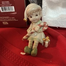 Lenox Little Christmas Elf Porcelain Figurine 3” All Original Packaging W/lable picture