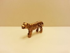 Brass Lucky Amulet TIGER FIGURINE Miniature Charm Vintages Collect Animal Statue picture