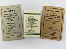 Union By-laws Booklets 1943, 1944, Culinary Alliance Hotel & Restaurant Employee picture