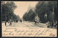 Hamburg-Eppendorf, postcard, Eppendorfer Landstrasse with tram 1905  picture