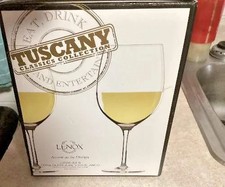 6 Lenox Decor Plain White Wine Glasses New in Box picture
