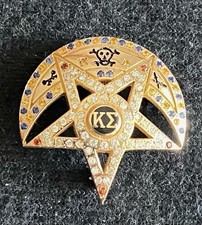 Super Rare Kappa Sigma Fraternity Pin 150th Anniversary Badge Numbered, 14k picture