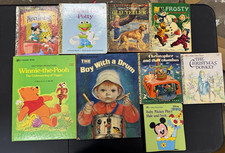 Vintage Little Golden Books Lot of 9 Disney Frosty Old Yeller Winnie Pooh Eloise picture