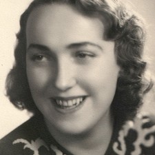 ID'd 1948 Gdynia Poland Alina de Moliere Studio Photo Fashion Polish Woman Smile picture