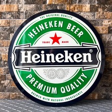 Vintage Heineken Beer  Premium Quality  Heavy Metal Sign - 