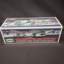 Vintage 2012 Hess Helicopter and Rescue Toy Vehicle Set NIB picture