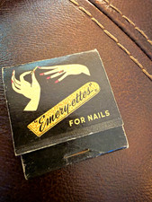 Vintage Emery-ettes Nail Emery Board Matchbook Lion Match Co Advertising Beauty picture