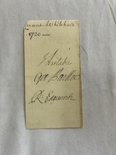 1720 British Treasury Warrant Fragment Signed John Aislabie South Sea Bubble Era picture
