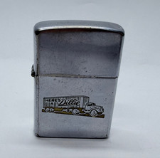 1958 Vintage Pat Pending 5 Barrel Zippo Lighter Advertising Dillie Mcguire picture