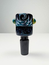 14mm Blue Dream Dichro Wig Wag Quality Glass Bowl Slide Bong Water Pipe Hookah picture