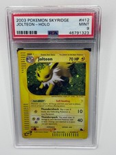 2003 Pokemon Skyridge Jolteon H12/H32 Holo Rare PSA 9 MINT Vintage e-Reader picture