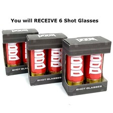 (Qty 6 Total) Doom Shotgun Shell Shot Glasses 2oz by Loot Crate / Just Funky picture