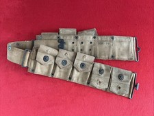 WW1 US Army 1903 Springfield Ammo Ammunition Cartridge Belt M1910 WWI Long 1918 picture