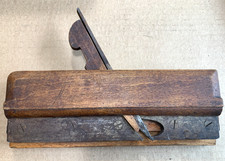 ANTIQUE DARK OAK Wood RABBET PLANE EXCELLENT CONDITION - KING & COMPY HULL picture