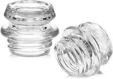 2 Pack Coffee Percolator Glass  Replacement Part - Fits 2.7-3cm Opening, Clear picture