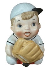 Vintage 4” Baseball Boy Pepper Shaker *M picture