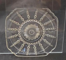 Vintage Federal Glass Columbia Clear Bread Butter Plate c1938-1942 6