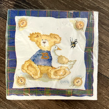 Vintage 1998 Gibson BUMBLE B BEAR Party Napkins Kathryn White Cottagecore 16ct picture