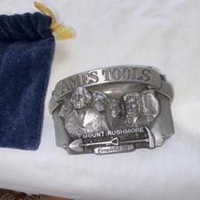 Ames Tools Mount Rushmore 1987 Limited Edition Belt Buckle Western Americana picture