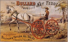 Bullard Improved Hay Tedder Advertisement Historic Old Photo picture