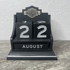 Harley Davidson Perpetual Calendar Hallmark 2003 Desk Office picture
