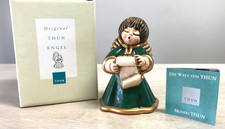 Original Thun Angel With Scroll OF Hearts Clay Figurine Italy NIB + COA RARE picture