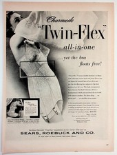 Vintage Charmode Twin-Flex All-in-One Foundation Garment Sears Ad Print Ephemera picture
