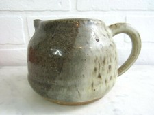 Vintage Studio Art Pottery Pitcher Signed Hand Thrown Stoneware  picture