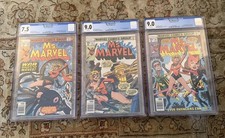 Ms Marvel lot 16 17 18 CGC 9.0 White Pages VF/NM 1st Mystique Raven Darkholme picture