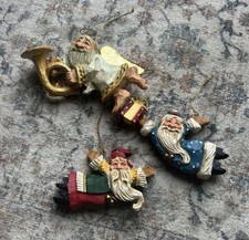 Lot of 3 David Frykman Collection Ornaments Santa picture