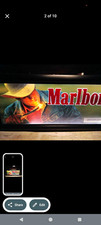 Marlboro Philip Morris USA Backlit Lighted Tobacco Sign w/ Relamp Instructions picture