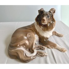 Bing & Grondahl B&G #1663 Collie Dog Porcelain Figurine Dahl Jensen Denmark picture
